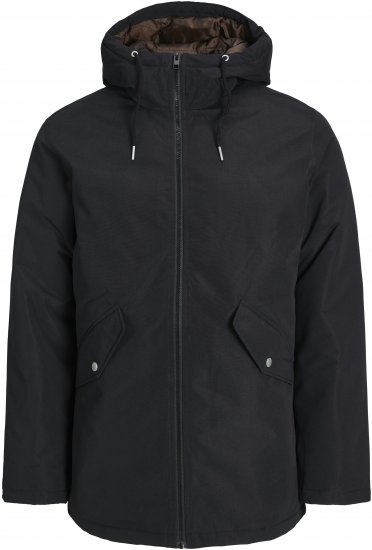 Jack & Jones JJLOOP Parka Black - Jakne - Moške bunde za Močnejše Postave