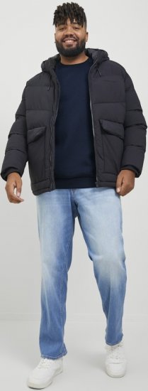 Jack & Jones BRADLEY Sweatshirt Navy Blazer - Puloverji & jopice - Moški Puloverji & Jopice za Močnejše Postave
