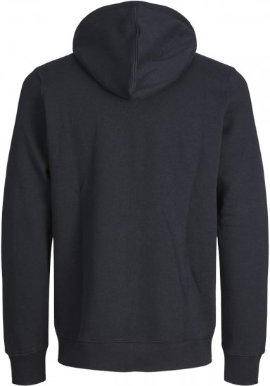 Jack & Jones BRADLEY Zip Hoodi Black - Puloverji & jopice - Moški Puloverji & Jopice za Močnejše Postave