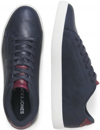 Jack & Jones Bosley Sneakers Navy Blazer/Red Dahlia - Moški čevlji 40-52 - 