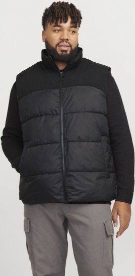 Jack & Jones MOON Bodywarmer Black - Jakne - Moške bunde za Močnejše Postave