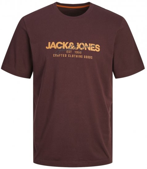 Jack & Jones JJALVIS Vineyard Wine - Kratke Majice - Moške kratke majice za močnejše postave