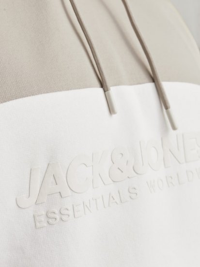 Jack & Jones LEGACY 2 Color Hoodie Beige - Puloverji & jopice - Moški Puloverji & Jopice za Močnejše Postave