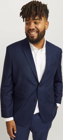 Jack & Jones SOLARIS Blazer Dark Navy - Obleke - Velike številke oblek za moške