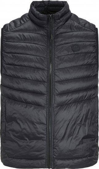 Jack & Jones SPRINT BODYWARMER With Collar Black - Jakne - Moške bunde za Močnejše Postave