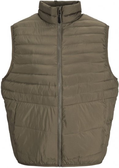 Jack & Jones STATE Vest Brown - Jakne - Moške bunde za Močnejše Postave