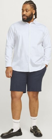 Jack & Jones ARMA LS Shirt White - Srajce - Moške srajce za Močnejše Postave