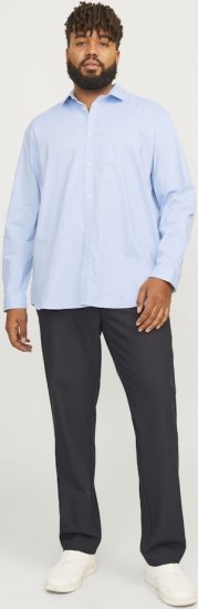 Jack & Jones ARMA LS Shirt Cashmere Blue - Srajce - Moške srajce za Močnejše Postave
