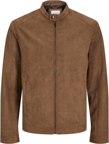Jack & Jones DYLAN Clean Jacket Brown - Jakne - Moške bunde za Močnejše Postave
