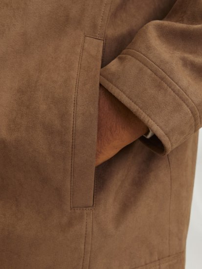 Jack & Jones DYLAN Clean Jacket Brown - Jakne - Moške bunde za Močnejše Postave