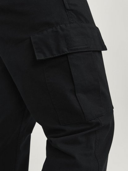 Jack & Jones JPSTKANE JJBARKLEY Cargopants Black - Kavbojke & hlače - Moške Kavbojke in Hlače za Močnejše Postave