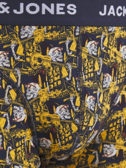 Jack & Jones SKULLROCK Trunks 3-Pack Navy Blazer - Spodnje perilo & kopalne hlače - Moško Spodnje Perilo za močnejše postave