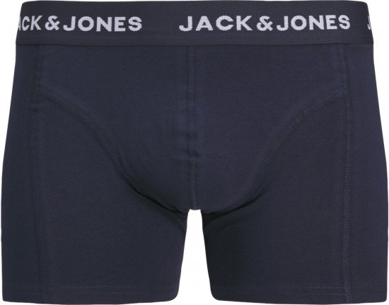 Jack & Jones SKULLROCK Trunks 3-Pack Navy Blazer - Spodnje perilo & kopalne hlače - Moško Spodnje Perilo za močnejše postave