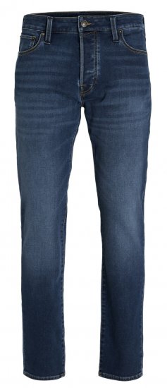 Jack & Jones JJIMIKE JJICON I.K. SQ 026 Jeans Blue Denim - Kavbojke & hlače - Moške Kavbojke in Hlače za Močnejše Postave