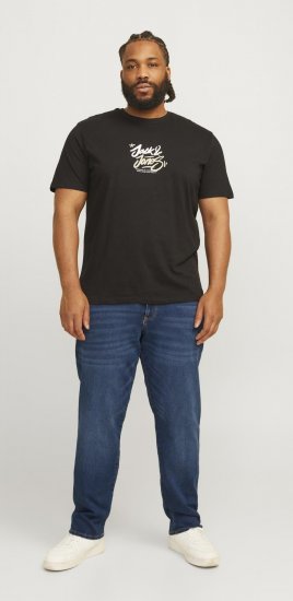 Jack & Jones JJIMIKE JJICON I.K. SQ 026 Jeans Blue Denim - Kavbojke & hlače - Moške Kavbojke in Hlače za Močnejše Postave