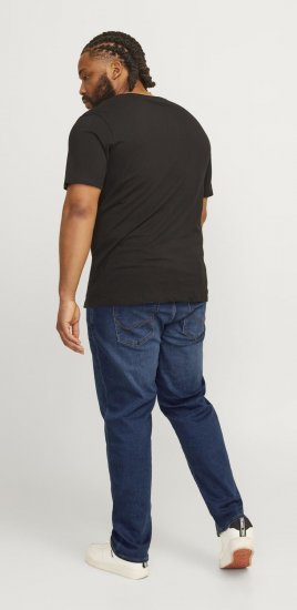 Jack & Jones JJIMIKE JJICON I.K. SQ 026 Jeans Blue Denim - Kavbojke & hlače - Moške Kavbojke in Hlače za Močnejše Postave