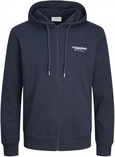 Jack & Jones ALVIS Hoodie Navy Blazer - Puloverji & jopice - Moški Puloverji & Jopice za Močnejše Postave