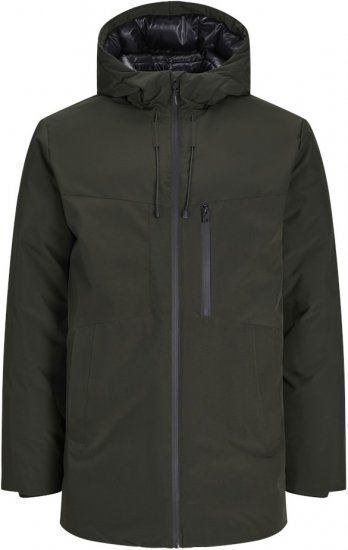 Jack & Jones PAYNE Windproof Parka Green - Jakne - Moške bunde za Močnejše Postave