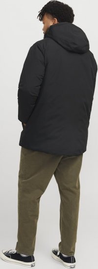 Jack & Jones PAYNE Windproof Parka Black - Jakne - Moške bunde za Močnejše Postave