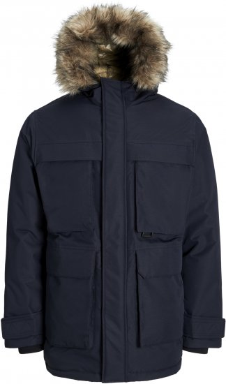 Jack & Jones STAR Parka Dark Navy - Jakne - Moške bunde za Močnejše Postave