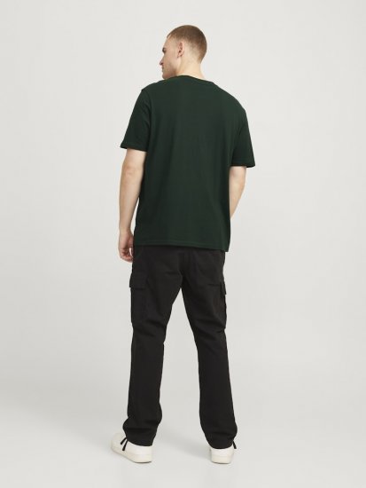 Jack & Jones XMAS Christmas Skull T-Shirt Dark Slate Grey - Kratke Majice - Moške kratke majice za močnejše postave