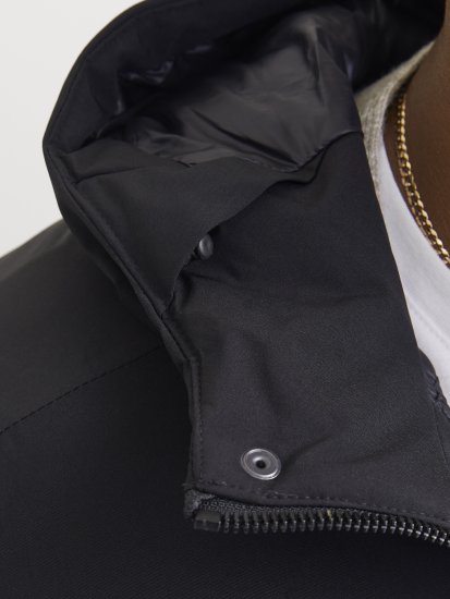 Jack & Jones KEEN Windproof Parka Black - Jakne - Moške bunde za Močnejše Postave