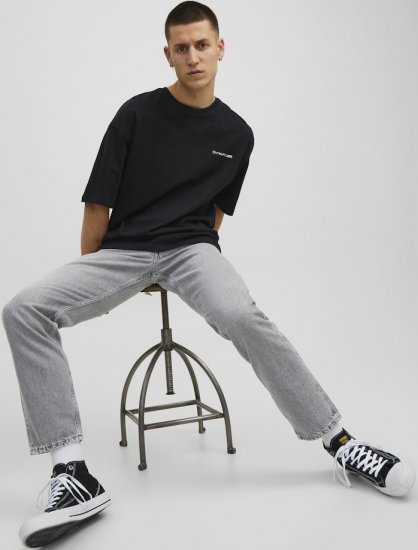 Jack & Jones CHRIS ORIGNIAL AKM 928 Grey Denim - Kavbojke & hlače - Moške Kavbojke in Hlače za Močnejše Postave