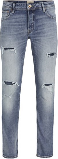 Jack & Jones GLENN CB 625 Jeans Blue Denim - Kavbojke & hlače - Moške Kavbojke in Hlače za Močnejše Postave
