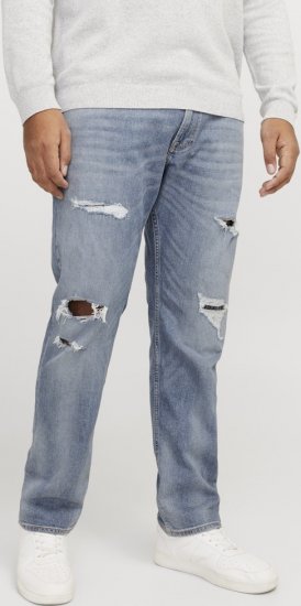 Jack & Jones GLENN CB 625 Jeans Blue Denim - Kavbojke & hlače - Moške Kavbojke in Hlače za Močnejše Postave