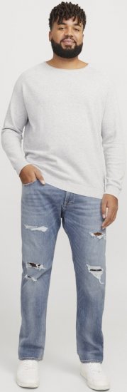 Jack & Jones GLENN CB 625 Jeans Blue Denim - Kavbojke & hlače - Moške Kavbojke in Hlače za Močnejše Postave