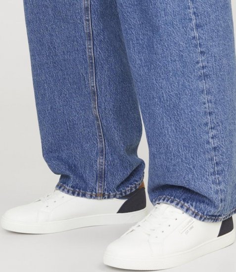 Jack & Jones Jordan Sneakers Bright White/NAVY BLAZER - Moški čevlji 40-52 - 