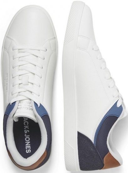 Jack & Jones Jordan Sneakers Bright White/NAVY BLAZER - Moški čevlji 40-52 - 