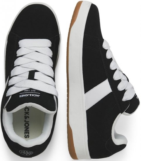 Jack & Jones Miles SYN Suede Sneakers Black - Moški čevlji 40-52 - 