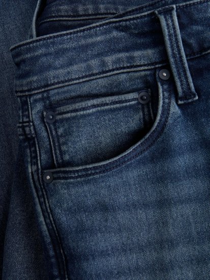 Jack & Jones Glenn Icon SQ 422 Jeans Blue Denim - Kavbojke & hlače - Moške Kavbojke in Hlače za Močnejše Postave