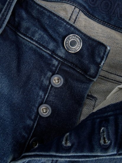 Jack & Jones Glenn Icon SQ 422 Jeans Blue Denim - Kavbojke & hlače - Moške Kavbojke in Hlače za Močnejše Postave