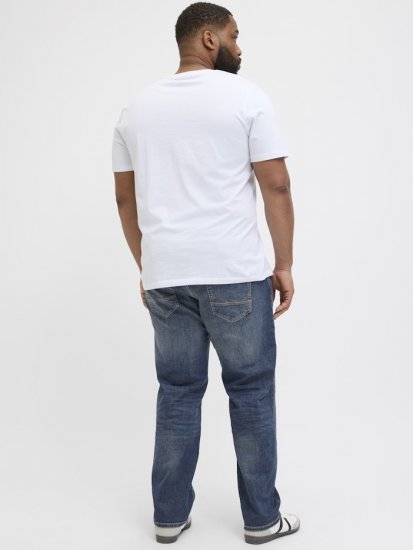 Jack & Jones Mike Fox CB 082 Jeans Blue Denim - Kavbojke & hlače - Moške Kavbojke in Hlače za Močnejše Postave