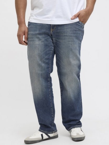 Jack & Jones Mike Fox CB 082 Jeans Blue Denim - Kavbojke & hlače - Moške Kavbojke in Hlače za Močnejše Postave