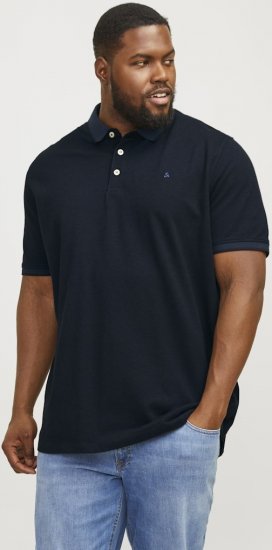Jack & Jones PAULOS Short Sleeve Polo Dark Navy/PS - Polo majice - Moške Polo Majice za Močnejše Postave