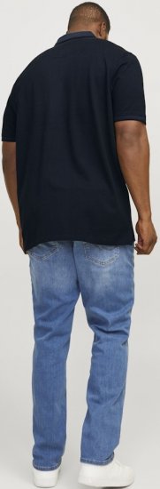 Jack & Jones PAULOS Short Sleeve Polo Dark Navy/PS - Polo majice - Moške Polo Majice za Močnejše Postave