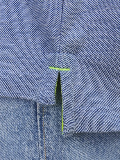 Jack & Jones PAULOS Short Sleeve Polo Light Blue/NEON - Polo majice - Moške Polo Majice za Močnejše Postave