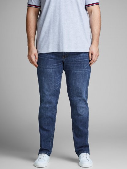 Jack & Jones TIM ORIGINAL CB 814 Jeans Blue Denim - Kavbojke & hlače - Moške Kavbojke in Hlače za Močnejše Postave