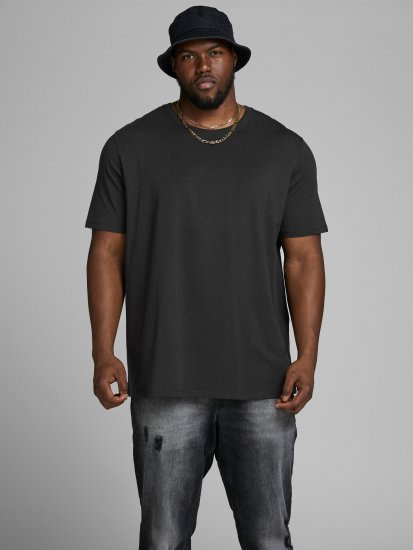 Jack & Jones Organic Basic T-shirt Black - Kratke Majice - Moške kratke majice za močnejše postave