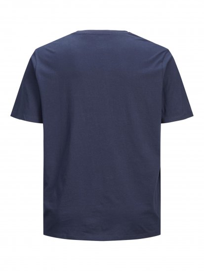 Jack & Jones Organic Basic T-shirt Navy Blazer - Kratke Majice - Moške kratke majice za močnejše postave