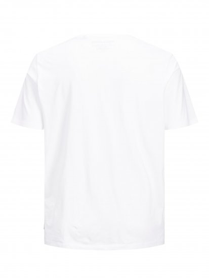 Jack & Jones Organic Basic T-shirt White - Kratke Majice - Moške kratke majice za močnejše postave