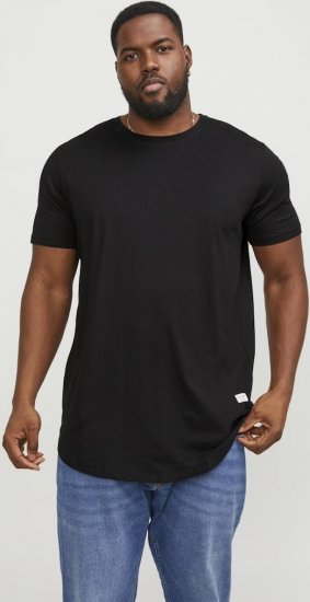 Jack & Jones NOA Crew Neck T-Shirt Black - Kratke Majice - Moške kratke majice za močnejše postave