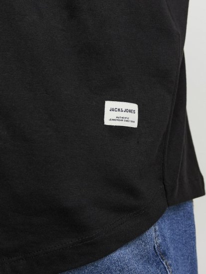 Jack & Jones NOA Crew Neck T-Shirt Black - Kratke Majice - Moške kratke majice za močnejše postave
