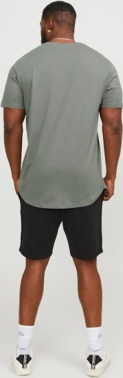 Jack & Jones NOA Crew Neck T-Shirt Grey - Kratke Majice - Moške kratke majice za močnejše postave