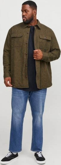 Jack & Jones NOA Crew Neck T-Shirt Navy Blazer - Kratke Majice - Moške kratke majice za močnejše postave