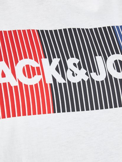 Jack & Jones JJECORP Logo Play T-Shirt White - Kratke Majice - Moške kratke majice za močnejše postave