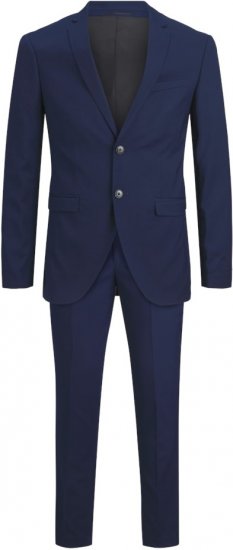 Jack & Jones FRANCO Suit Medieval Blue - Obleke - Velike številke oblek za moške